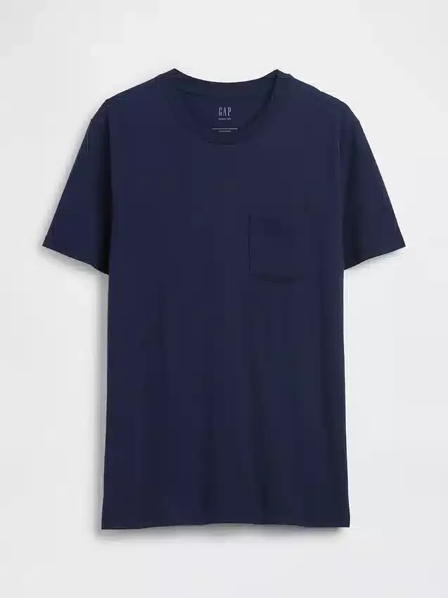 T-shirt à poche en coton bio pour adulte