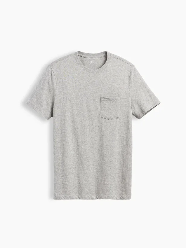 T-shirt à poche en coton bio pour adulte