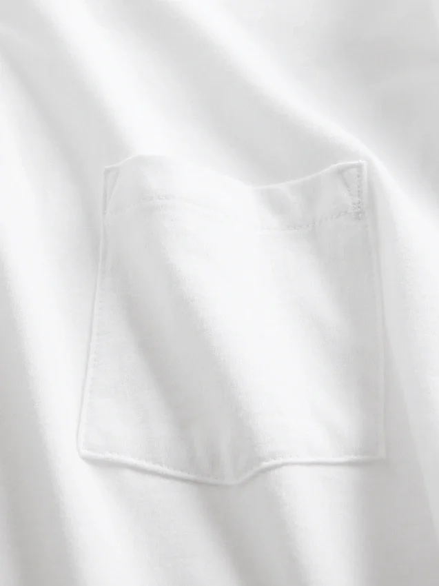 T-shirt à poche en coton bio pour adulte
