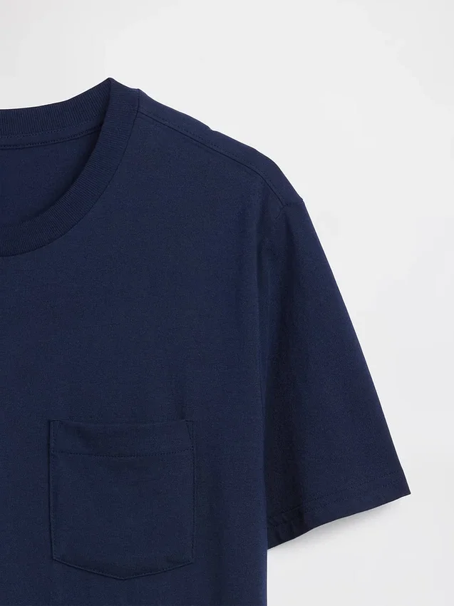 T-shirt à poche en coton bio pour adulte