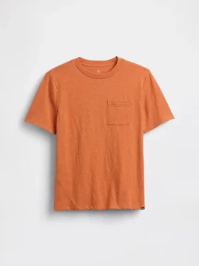 T-shirt à poche en coton bio pour enfants