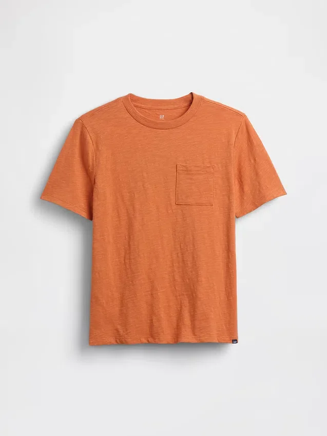 T-shirt à poche en coton bio pour enfants