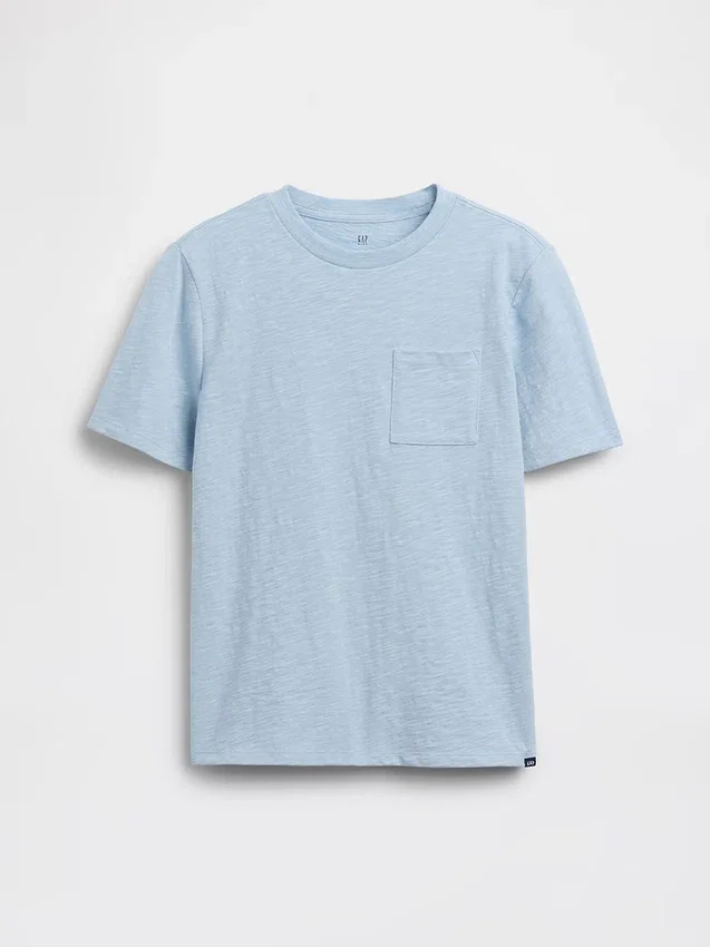 T-shirt à poche en coton bio pour enfants