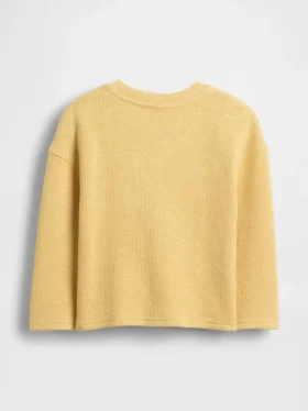 T-shirt à poche en maille côtelée épaisse pour Bébé & Enfant