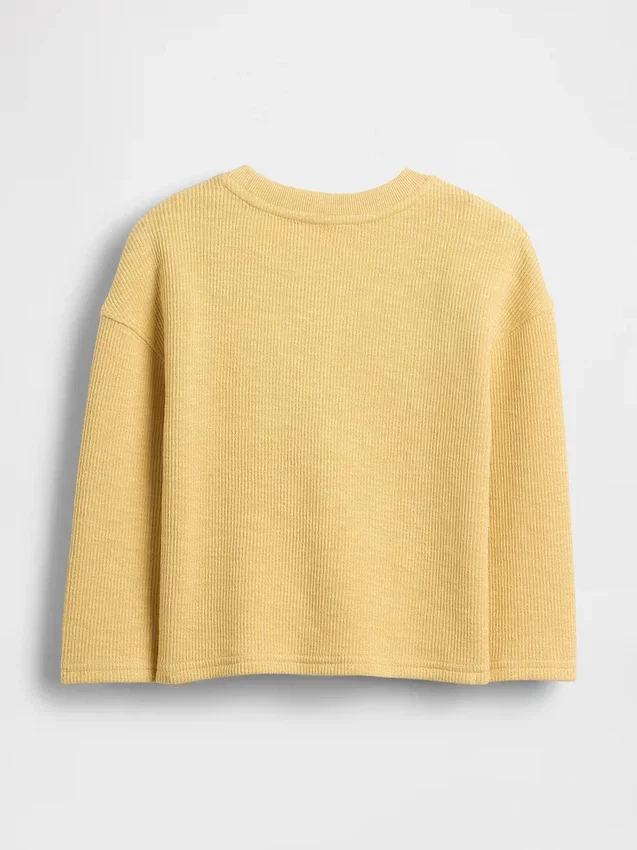 T-shirt à poche en maille côtelée épaisse pour Bébé & Enfant