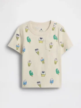 T-shirt à poche imprimé mix & match pour Bébé & Enfant