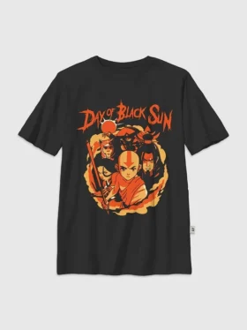 T-shirt pour enfant « Avatar, le dernier maître de l'air » avec motif « Black Sun »