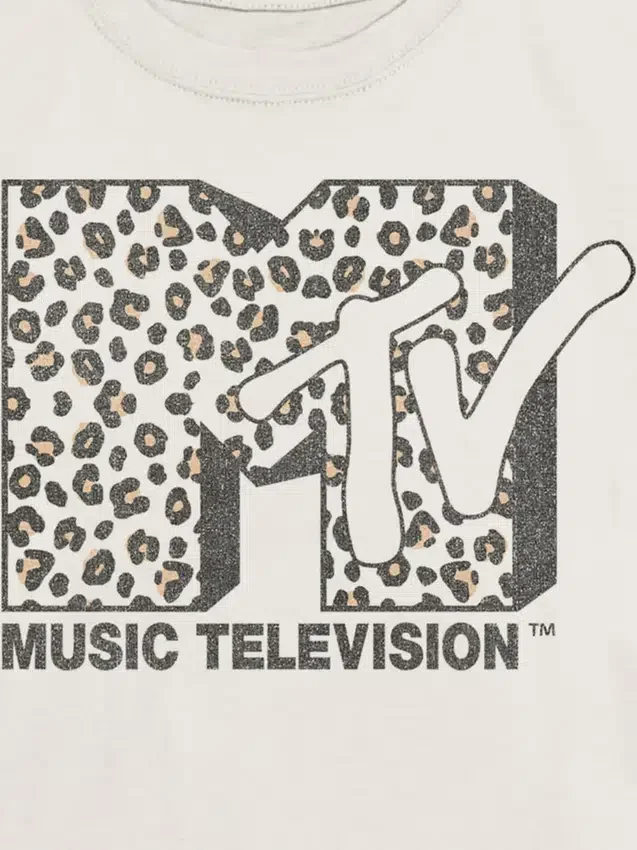 T-shirt pour enfant avec logo MTV léopard