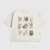 T-shirt pour enfant avec motif « Cat Faces »
