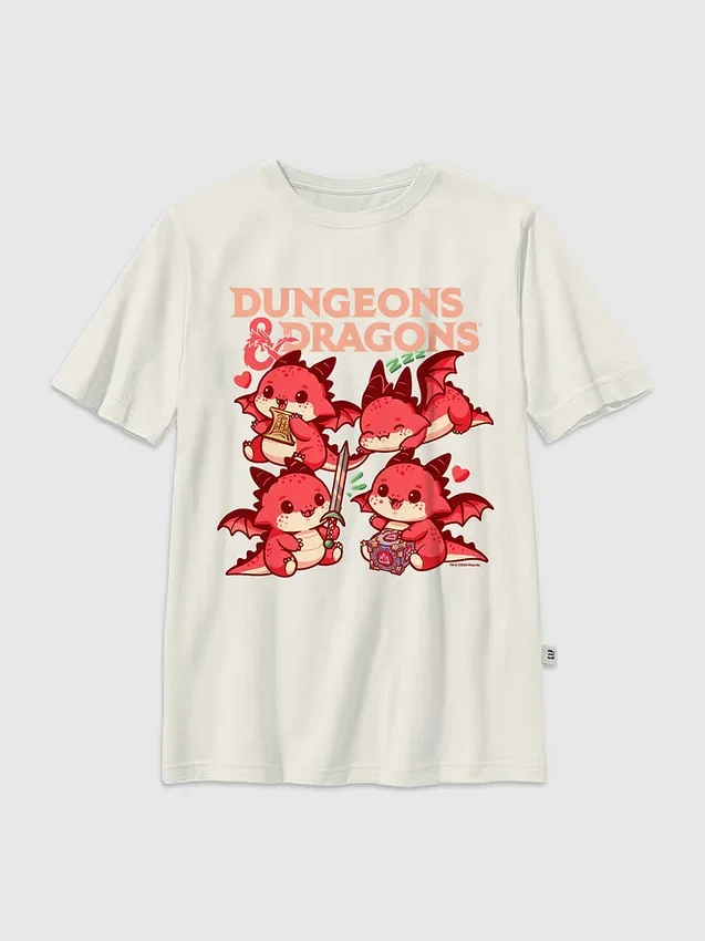 T-shirt pour enfant avec motif « Chibi » de Donjons et Dragons
