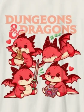 T-shirt pour enfant avec motif « Chibi » de Donjons et Dragons