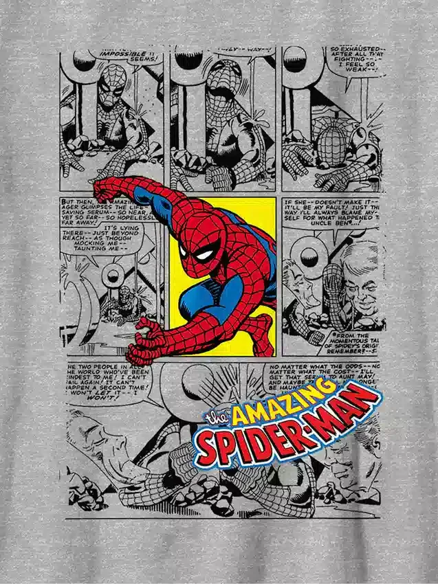 T-shirt pour enfant avec motif « Couverture de bande dessinée Spider-Man »