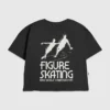 T-shirt pour enfant avec motif de patinage artistique