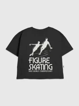 T-shirt pour enfant avec motif de patinage artistique