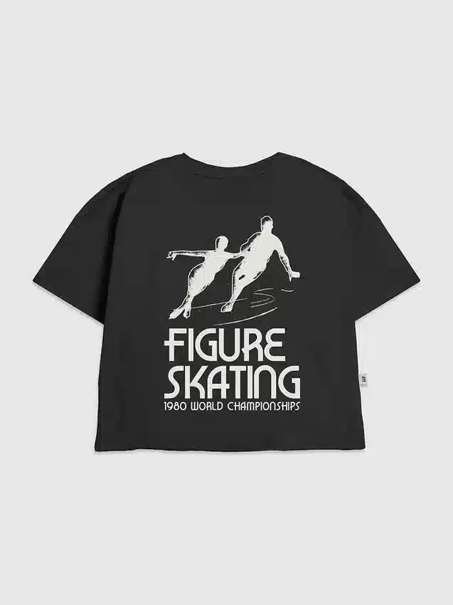 T-shirt pour enfant avec motif de patinage artistique