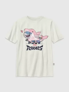 T-shirt pour enfant avec motif graphique « Lovey Jeff » de Marvel Rivals