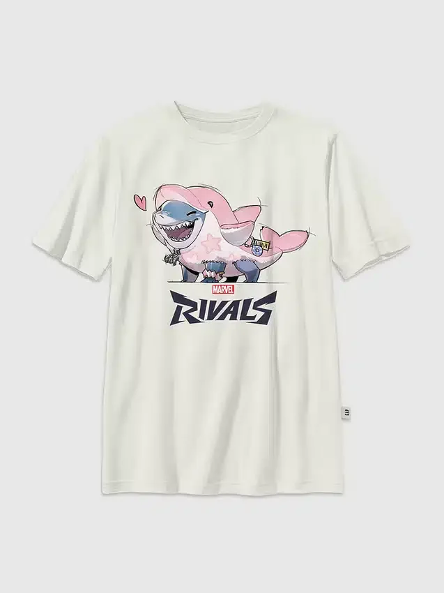 T-shirt pour enfant avec motif graphique « Lovey Jeff » de Marvel Rivals