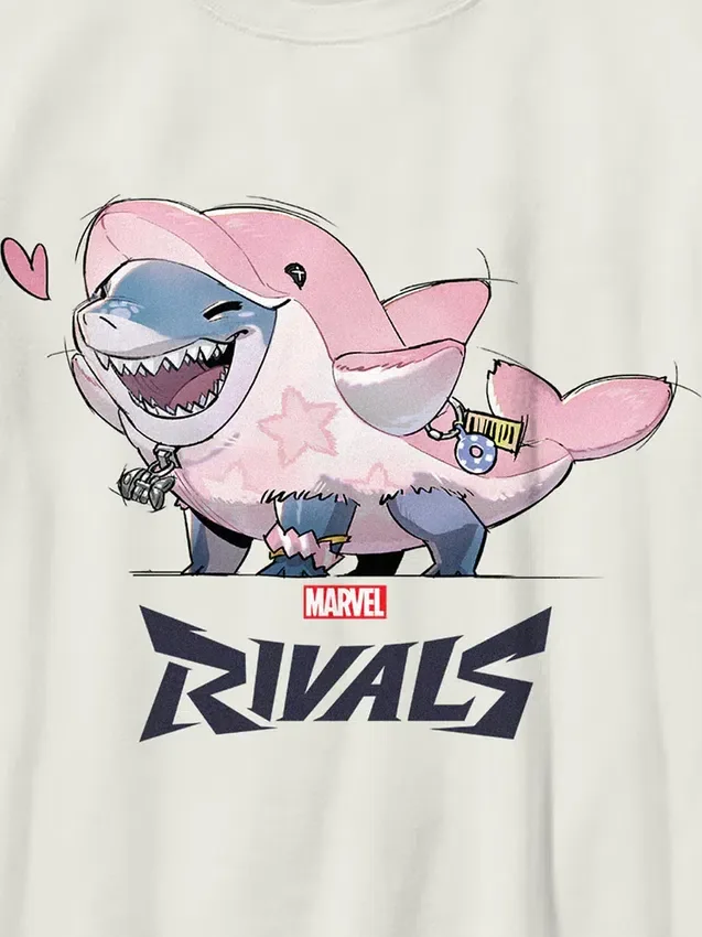 T-shirt pour enfant avec motif graphique « Lovey Jeff » de Marvel Rivals