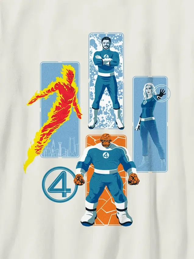 T-shirt pour enfant avec motif « Les Quatre Fantastiques »