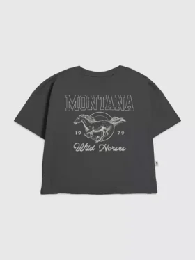 T-shirt pour enfant avec motif « Montana Wild Horse »