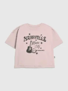 T-shirt pour enfant avec motif « Nashville Music City »