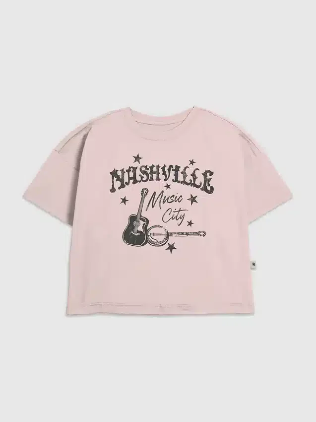 T-shirt pour enfant avec motif « Nashville Music City »