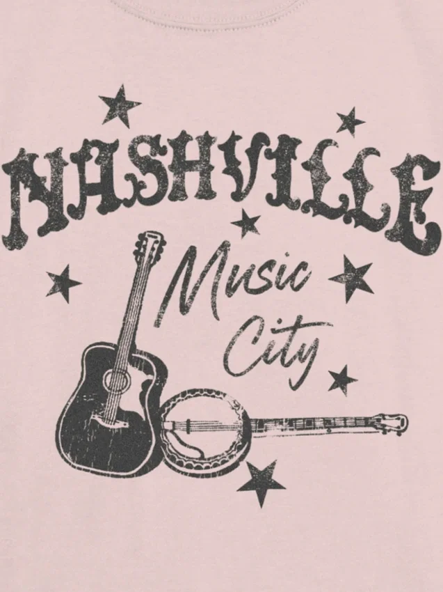 T-shirt pour enfant avec motif « Nashville Music City »