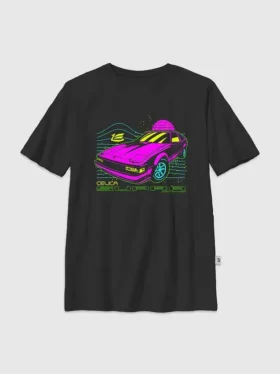 T-shirt pour enfant avec motif néon Toyota Supra