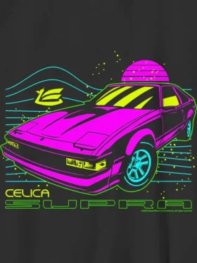 T-shirt pour enfant avec motif néon Toyota Supra