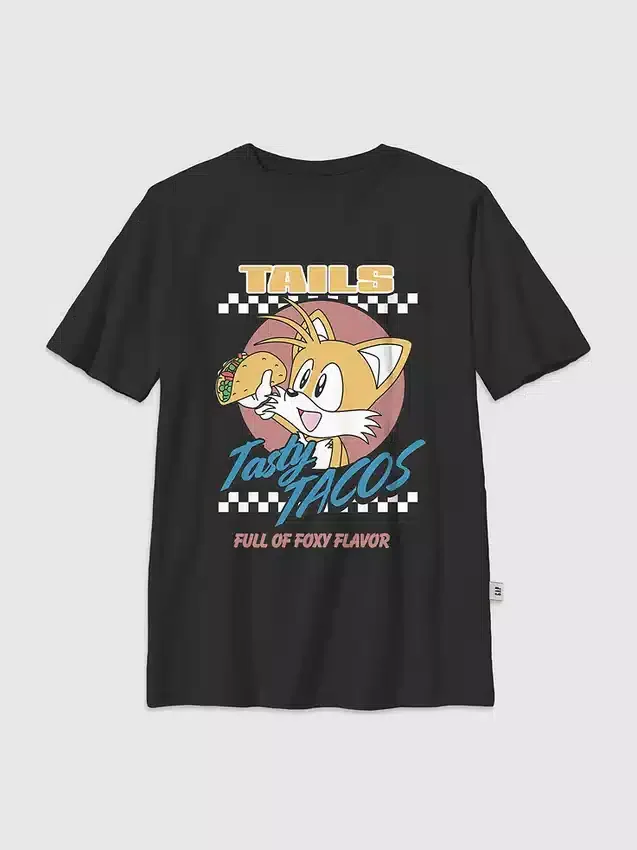 T-shirt pour enfant avec motif « Tails Tacos » de Sonic the Hedgehog
