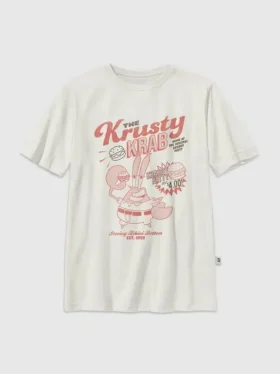 T-shirt pour enfant à motif Bob l'éponge « Krusty Krab »