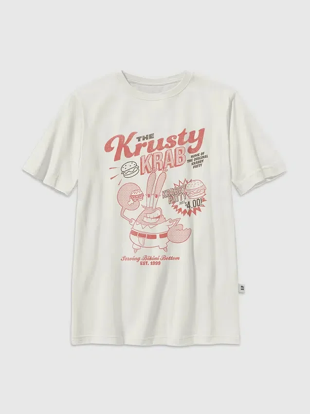 T-shirt pour enfant à motif Bob l'éponge « Krusty Krab »