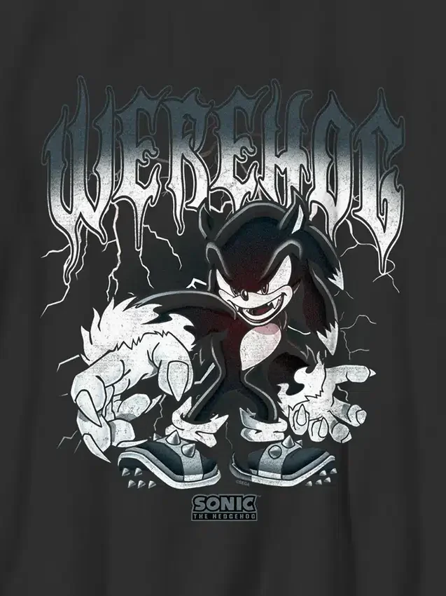 T-shirt pour enfant Sonic the Hedgehog avec motif métallisé