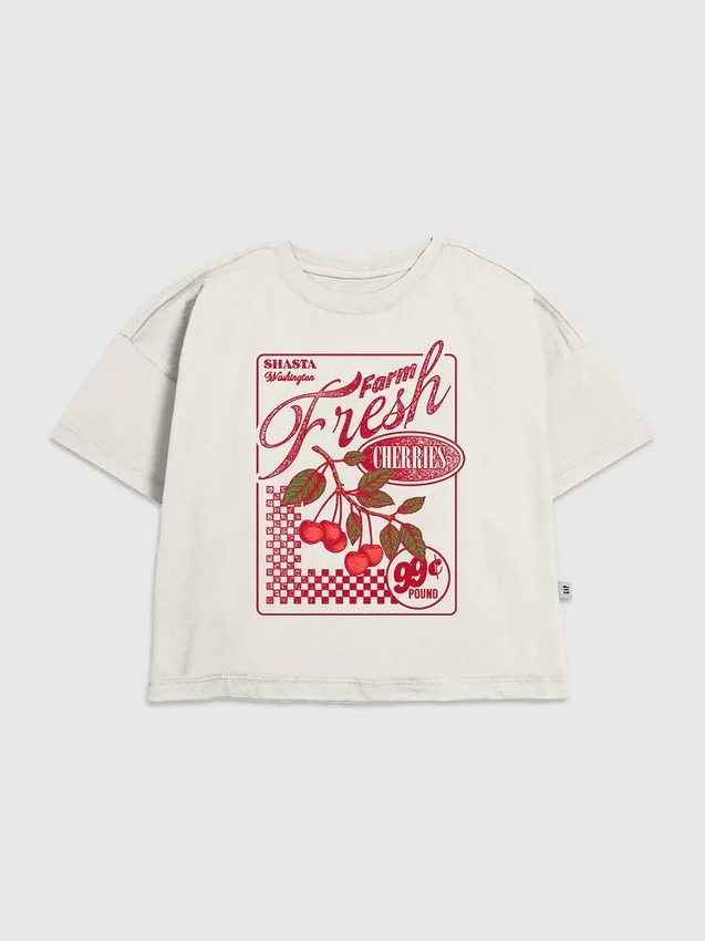 T-shirt pour enfants avec motif « Farm Fresh Cherries »