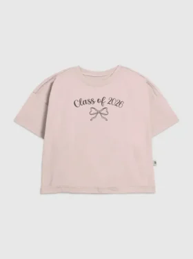 T-shirt pour enfants « Class of 2026 » avec nœud