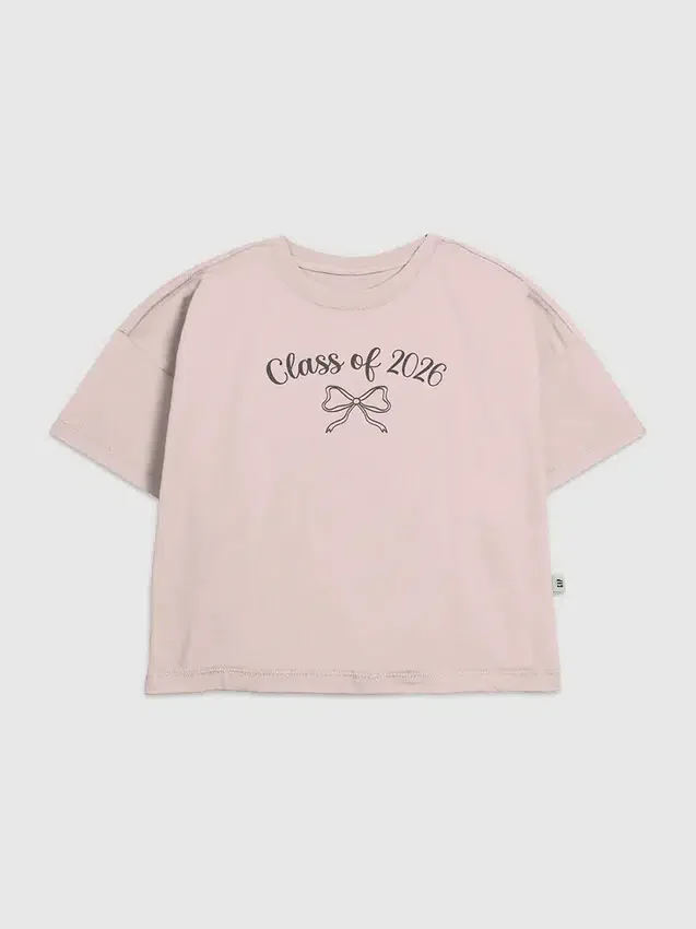 T-shirt pour enfants « Class of 2026 » avec nœud