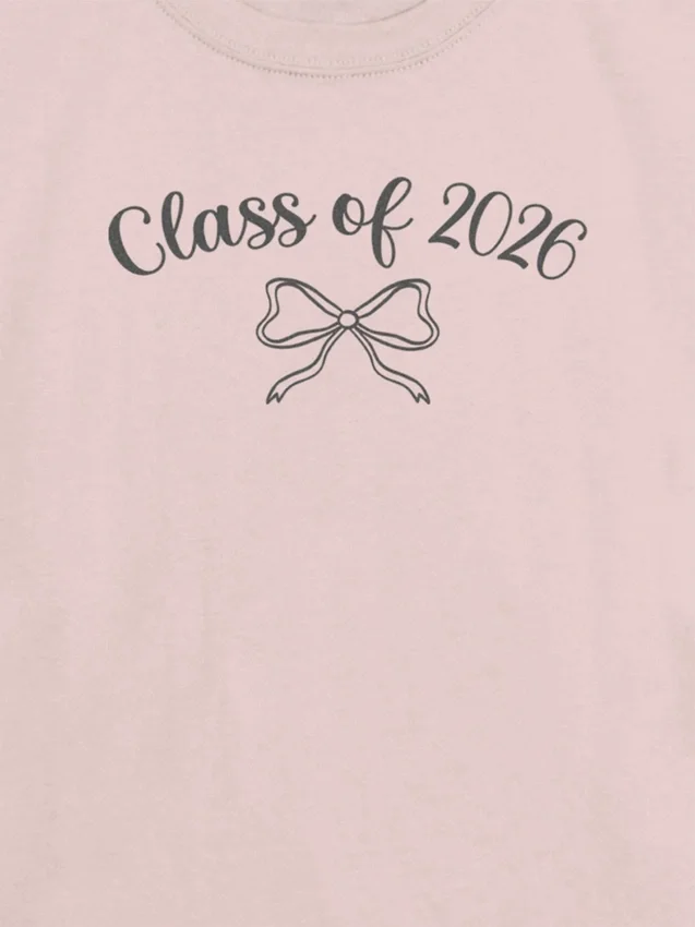 T-shirt pour enfants « Class of 2026 » avec nœud