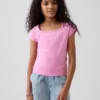 T-shirt pour enfants à col carré