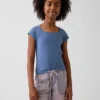 T-shirt pour enfants à col carré