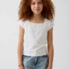 T-shirt pour enfants à col carré