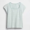T-shirt pour enfants à col carré
