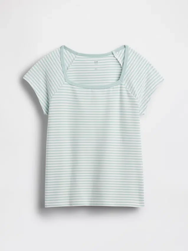 T-shirt pour enfants à col carré