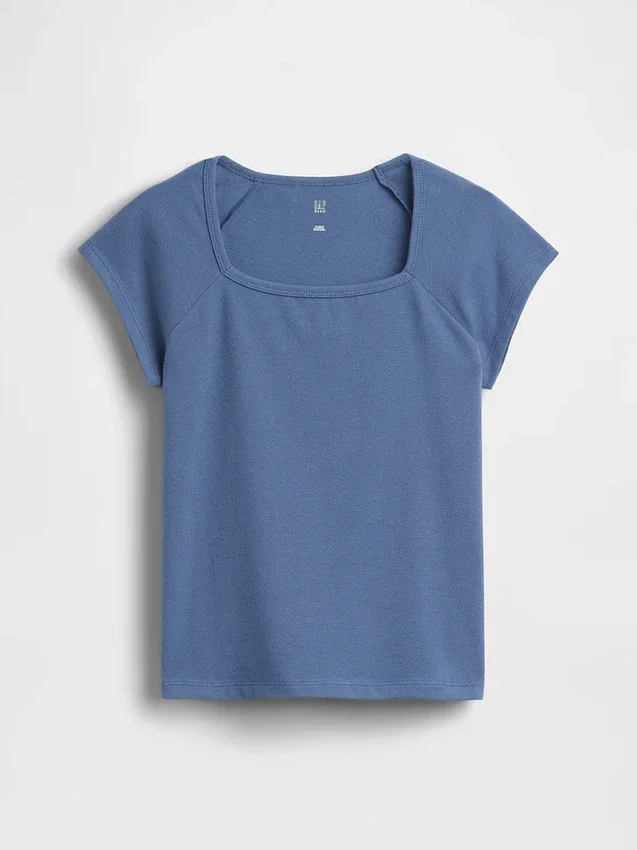 T-shirt pour enfants à col carré