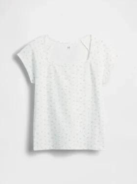 T-shirt pour enfants à col carré