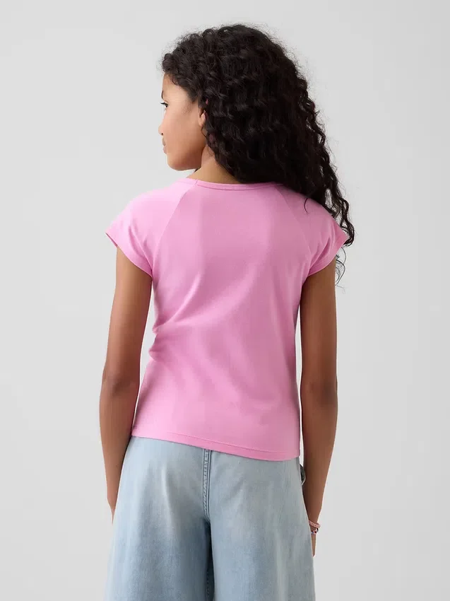 T-shirt pour enfants à col carré
