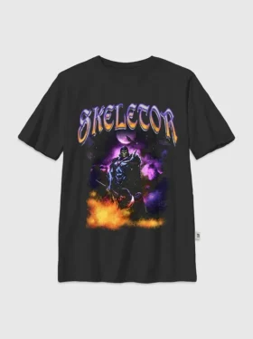 T-shirt pour enfants « Masters of the Universe » avec motif Skeletor de nuit