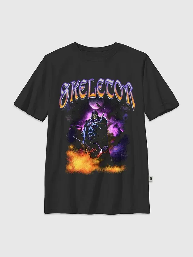 T-shirt pour enfants « Masters of the Universe » avec motif Skeletor de nuit