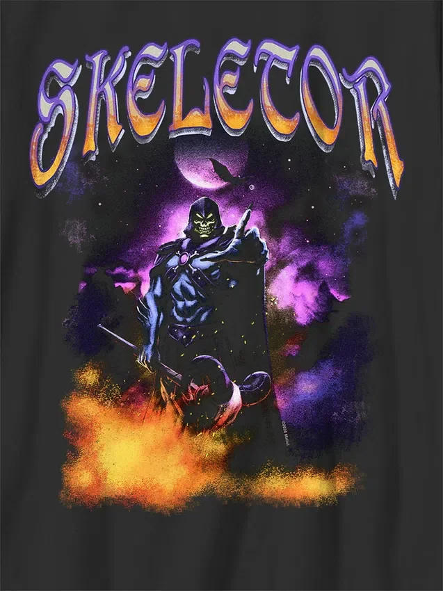 T-shirt pour enfants « Masters of the Universe » avec motif Skeletor de nuit