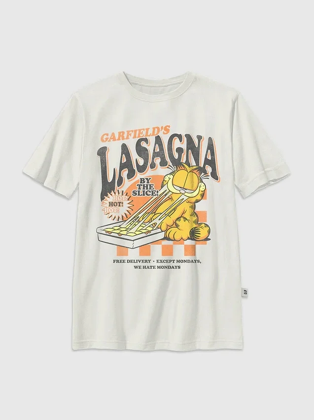 T-shirt pour enfants à motif Garfield « Lasagna »