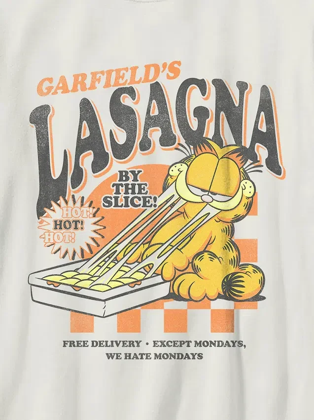 T-shirt pour enfants à motif Garfield « Lasagna »